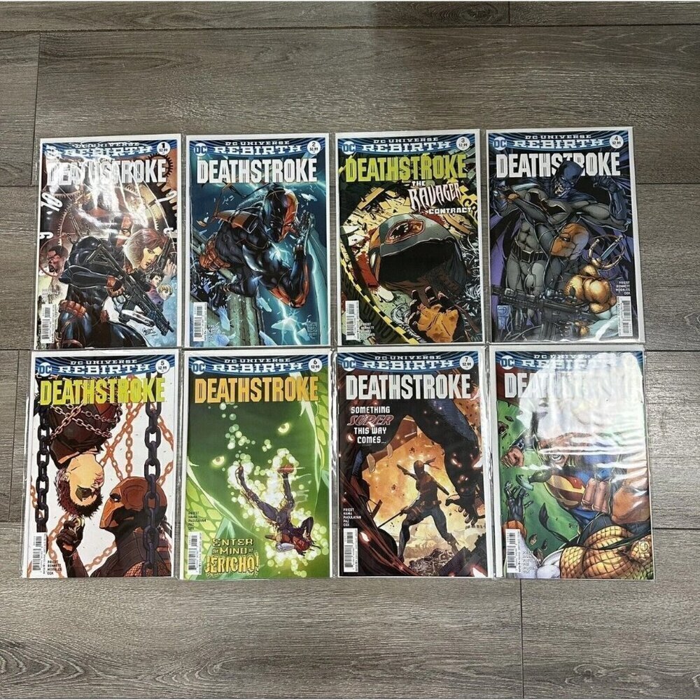 Deathstroke Rebirth 2016 DC series Lot #1 #2 #3 #4 #5 #6 #7 #8 VG